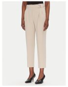 Boss Pantaloni dama bej - stofa