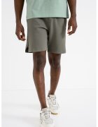 Boss Pantaloni scurti cu model uni Hecon - Kaki inchis