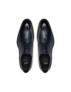 Boss Pantofi barbatesti - piele naturala - bleumarin - inchidere cu sireturi -