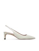 Boss Pantofi dama - 304958731 - piele naturala - alb