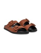Boss Papuci dama - piele naturala - maro
