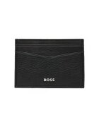 Boss Portofel barbati etui pentru carduri - negru - piele - 9x6 cm
