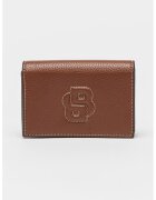 Boss Portofel de piele ecologica cu logo in relief - Caramel