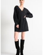 Boss Rochie cu maneci lungi si decolteu in V - Negru