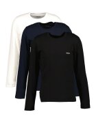 Boss Set de bluze de casa - 3 piese - Alb/Negru/Bleumarin