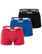 Boss Set de boxeri cu banda logo in talie - 3 perechi - Rosu/Albastru royal