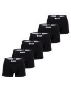 Boss Set de boxeri cu banda logo in talie - 6 perechi - Negru