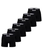 Boss Set de boxeri din amestec de bumbac cu logo - 6 perechi - Negru