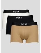 Boss Set de boxeri ONE - 3 perechi - Alb/Negru/Maro taupe