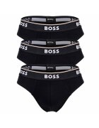 Boss Set de chiloti cu banda logo in talie - 3 perechi - Negru