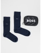 Boss Set de sosete lungi din amestec de bumbac - 2 perechi - Bleumarin