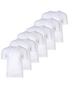 Boss Set de tricouri cu decolteu rotund - 6 piese - Alb