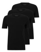 Boss Set de tricouri de casa cu detaliu logo - 3 piese - Negru