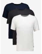 Boss Set de tricouri slim fit de casa - 3 piese - Negru/Alb optic/Bleumarin