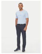 Boss Tricou barbat albastru - din bumbac