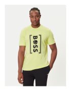 Boss Tricou barbat verde - bumbac