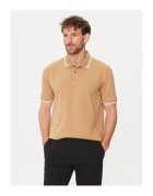 Boss Tricou barbati - 303673635 - Bumbac - Bej - Bej