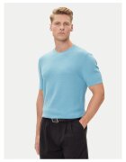 Boss Tricou barbati albastru deschis - din bumbac 100%