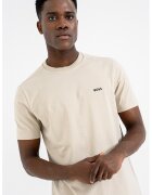 Boss Tricou cu decolteu la baza gatului - Bej