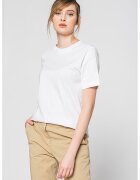 Boss Tricou cu decolteu la baza gatului - din bumbac organic Ecosa - Alb