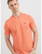 Boss Tricou cu decolteu la baza gatului - Rosu/Coral