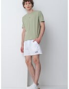 Boss Tricou cu decolteu la baza gatului si logo discret - Verde fistic
