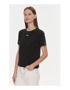 Boss Tricou dama - Bumbac/Elastan - Negru
