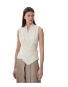 Boss Tricou dama - viscoza/elastan - ecru -