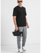 Boss Tricou din bumbac cu logo - Negru