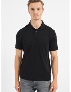 Boss Tricou polo regular-fit cu logo brodat - Negru