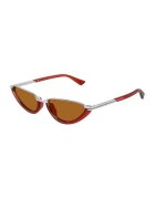 Bottega Veneta Ochelari de soare cat-eye - Portocaliu stins