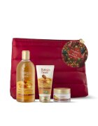 Bottega Verde Set Cadou Ingrijire Delicata Corp - Gel de Dus - Crema de Maini si Crema de Fata - cu Aroma Orientala de Argan - in Ambalaj Textil - Argan del Marocco - Hidrateaza si Curata Pielea - Ideal pentru Ingrijire Zilnica - 400 ML - 50 ML - 75 ML