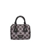 BRACCIALINI BRACCIAINI - Geanta crossbody de piele ecologica cu model - Negru