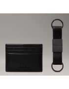 brak Portofel barbati Calvin Klein - model GS CCHOLDER 6CC+KEYFOB - negru - 98% poliester - set cu breloc.