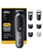Braun Aparat de tuns multifunctional All-in-One Seria 5 AIO5520 - 7-in-1 - Negru/Gri