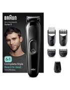 Braun Aparat de tuns multifunctional MGK3410 - Wet&Dry - 6-in-1 - 4 piepteni - 1 mini aparat de ras - autonomie 50 minute - Negru