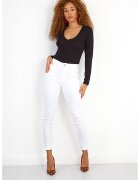 BRAVE SOUL Body cu decolteu in V Jill - Negru