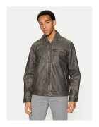 BRAVE SOUL Geaca barbati - 304527104 - Piele ecologica - Gri - Gri