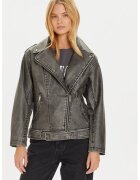 BRAVE SOUL Geaca dama - 304578182 - Piele ecologica - Negru - Negru