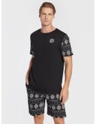 BRAVE SOUL Pijama barbati - 301690184 - Bumbac - Negru