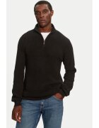 BRAVE SOUL Pulover MK-610HASTINGS Negru Regular Fit - Bumbac
