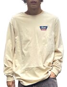 Brixton Tricou cu maneca lunga barbati - Bumbac - Ecru -