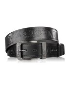 Broedrene Curea pentru pantaloni din piele pentru barbati Brodrene Magnum MAG-09 - Negru