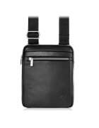 Broedrene Geanta din piele - Brodrene - Postasi - G-02 - pentru barbati - pe umar - 18 x 23 x 5 cm - Negru