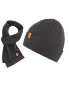 Broedrene Set caciula cu fular barbati Brodrene - Acril - Gri inchis