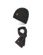 Broedrene Set caciula cu fular Brodrene - Acril - Universal - Gri inchis