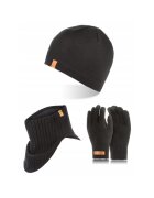 Broedrene Set caciula cu manusi si fular Brodrene - Acril - Universal - Negru