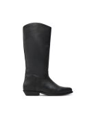Bronx Cizme dama 304418327 - Piele naturala - Negru - Negru