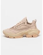 Bronx Pantofi sport Linn-Y de piele cu detalii impletite - Roz prafuit