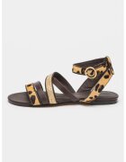 Bronx Sandale cu barete multiple New-Skyler - Auriu/Maro